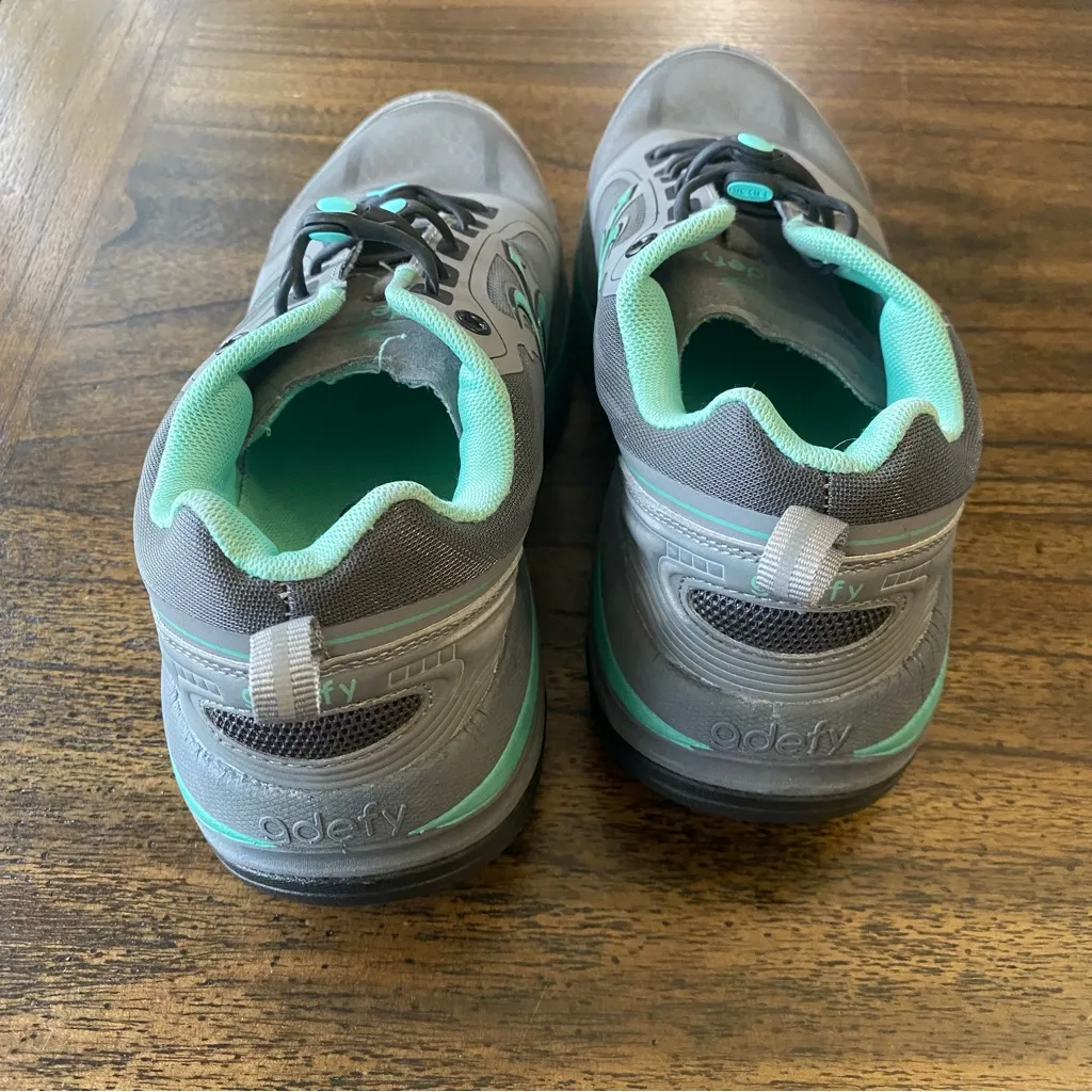 Gravity Defyer Shoes – Teal & Gray, Size 8.5, TB9022FGU - Image 4