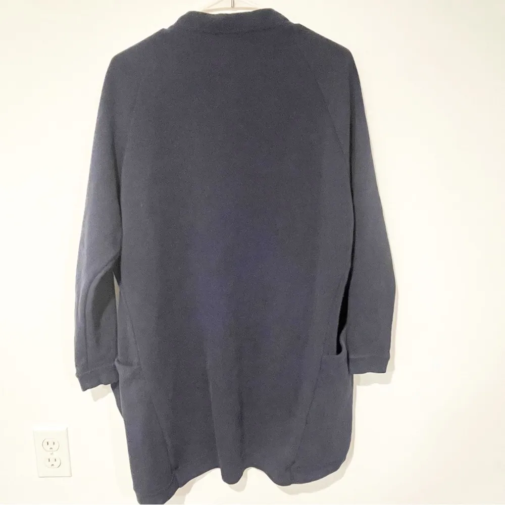 Nike Sportswear Size XS Navy Modern French Terry Open Front Drapey Cardigan - Image 5