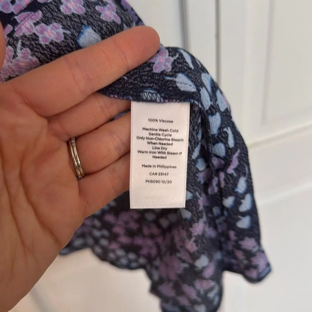 Talbots NWT perfect garden smocked waist popover dress xs - Image 8