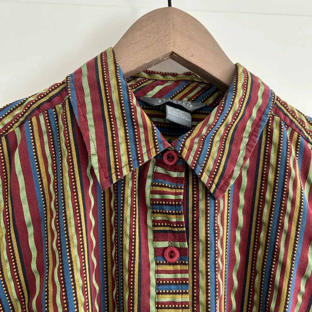 Koret Striped Shirt Red Green Multi Size M Size M - Image 2