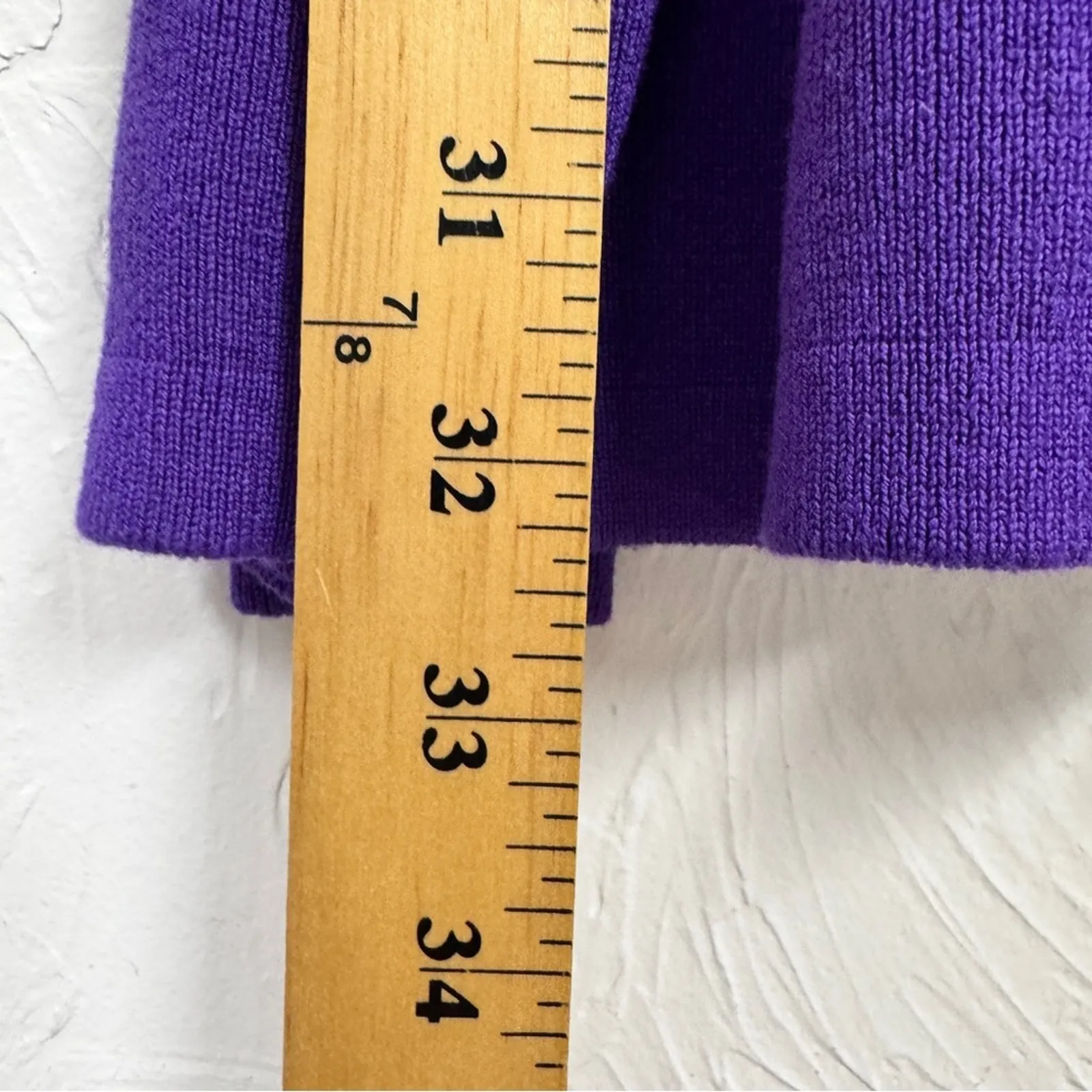 Zara Purple Long Sleeve Peplum Sweater Dress Womens S Casual Modest Ribbed Knit - Image 3