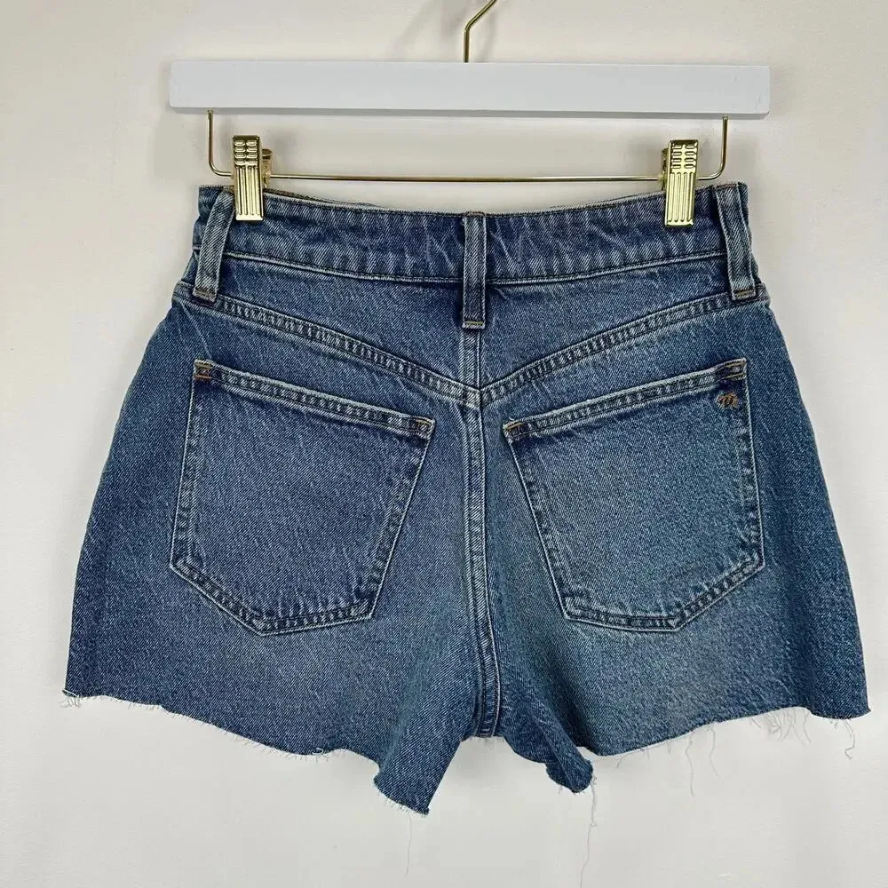 NEW Madewell The Curvy Perfect Vintage Short Dewberry Wash Blue High Rise US 25 - Image 9