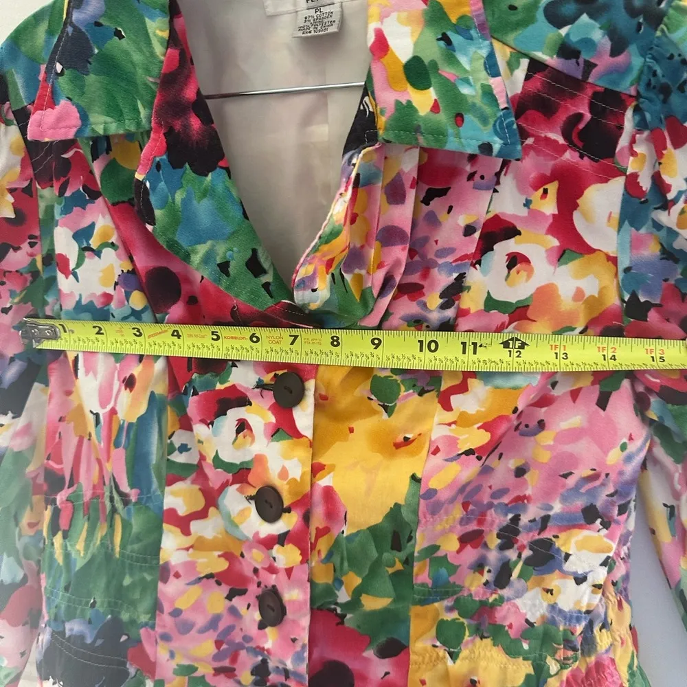 Red and Pink Abstract Floral Blazer Size undefined - Image 5