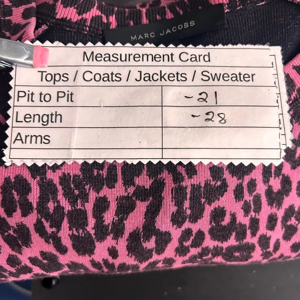 Marc‎ Jacobs Sweater Small Pink Leopard Knit - Image 10