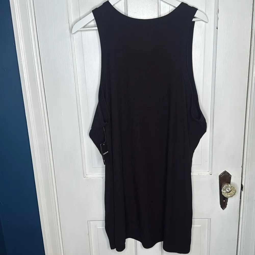 Torrid Super Soft Rib Flower O-Ring Tank Top W1349 Plus Size 6X - Image 11