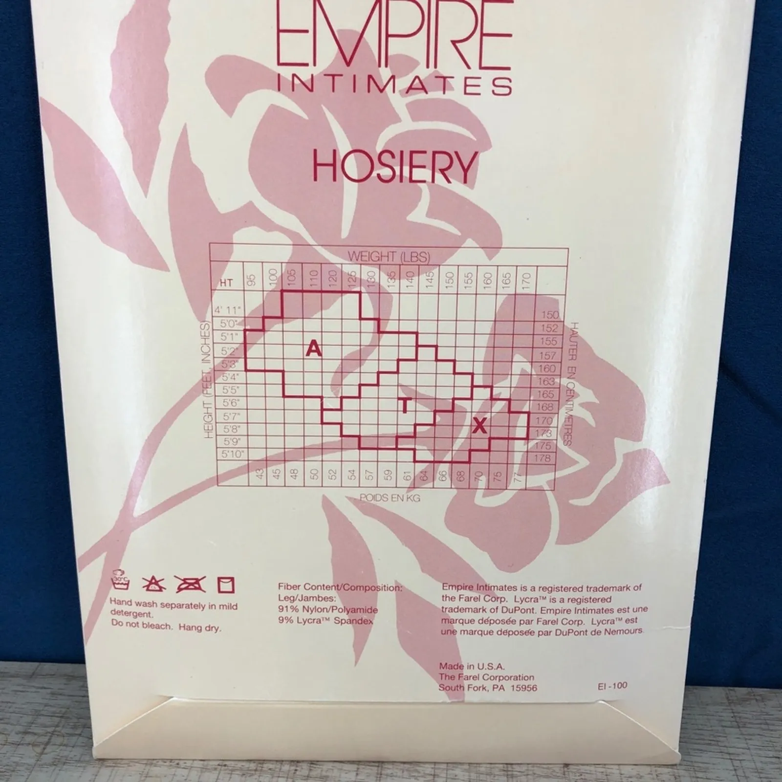 Vintage Empire Intimates (OS) White Nylon/Lycra Blend Stockings Made in USA K1 - Image 2