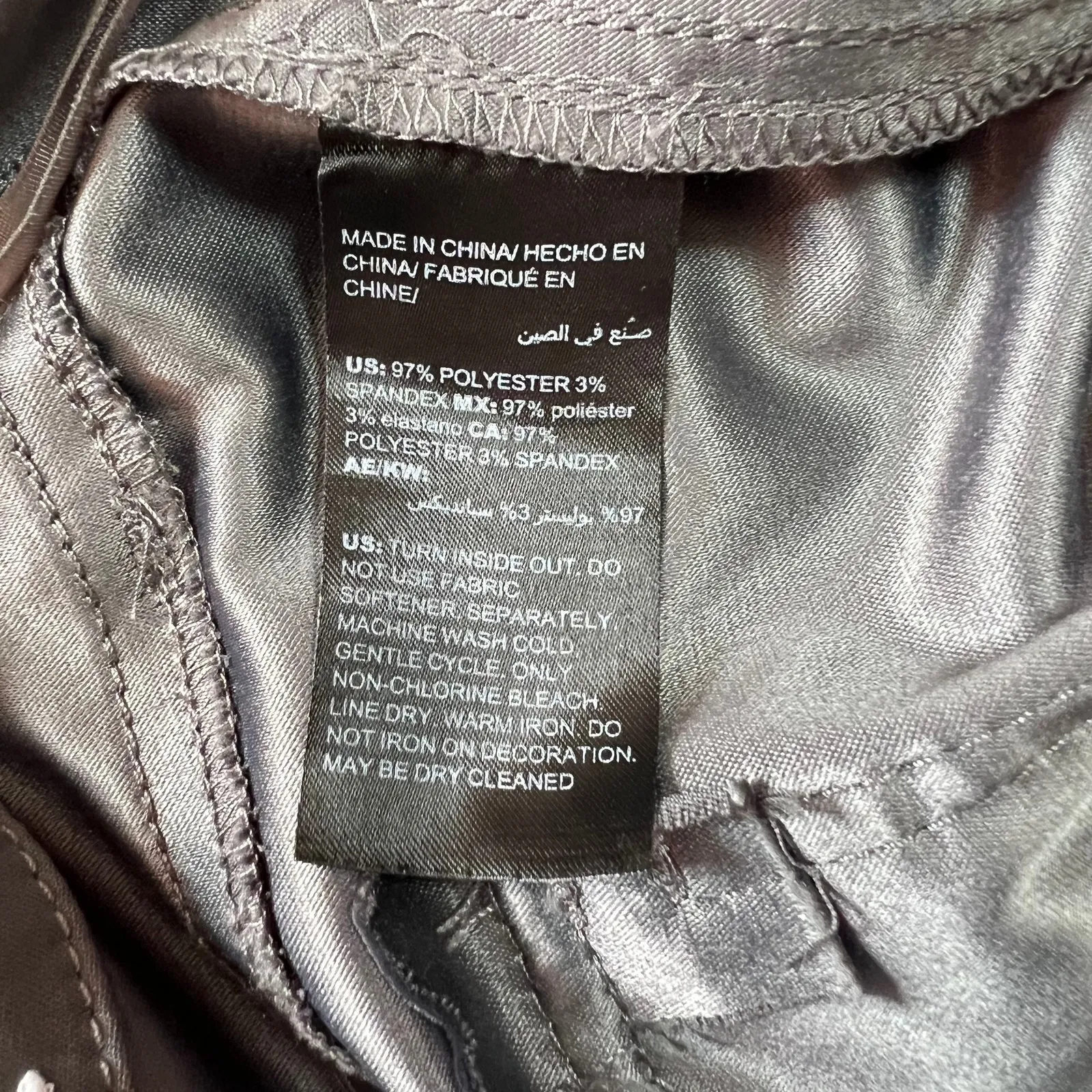 White House Black Market The Straight Crop Pants Size 4 Convertible Satin Party - Image 14