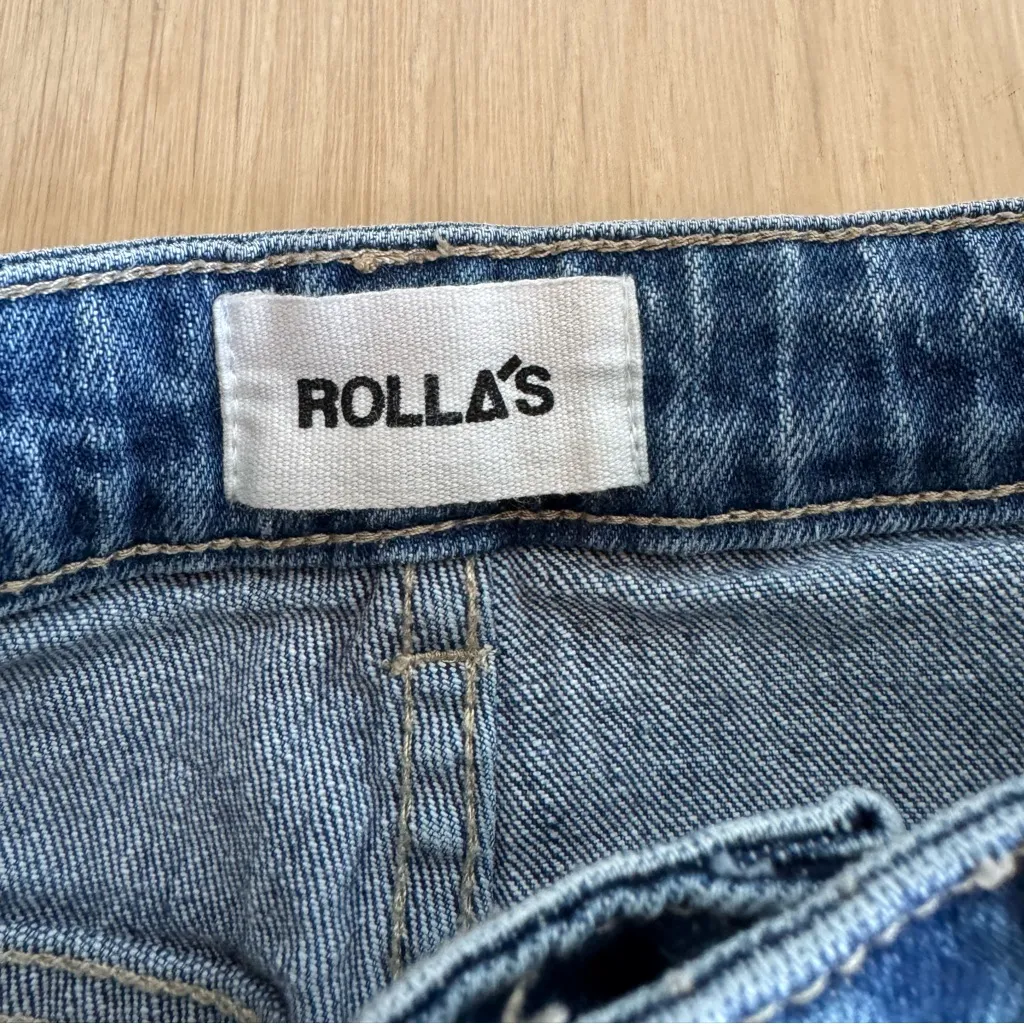 ROLLA’S High Rise Straight Jeans Medium Wash Size 26 Blue - Image 3
