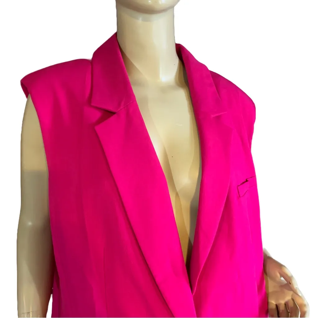 I.N.C. FUCHSIA PINK COLLARED VEST NWT (XXL) - Image 7