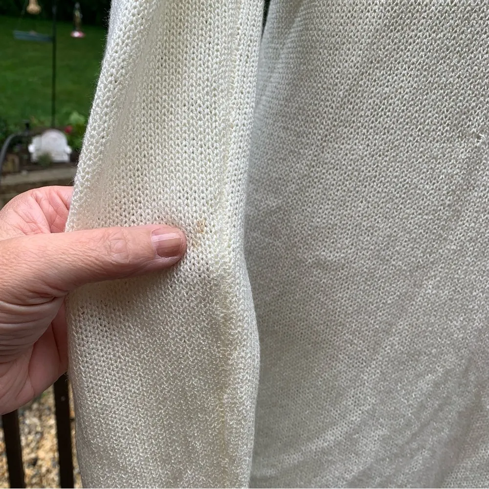 Lovers and + FRIENDS women's S Small sweater ivory Delicate cardigan Revolve - Image 5