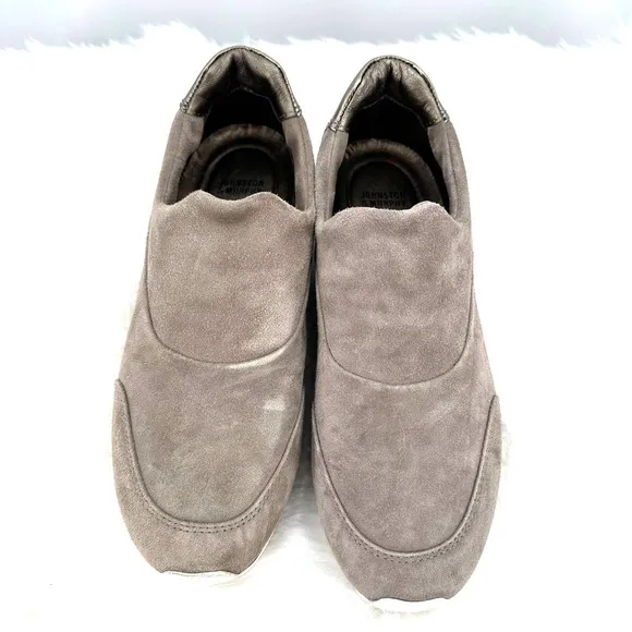 Johnston & Murphy women's size 6.5 78-11613 slip on sneakers no‎ laces taupe - Image 2