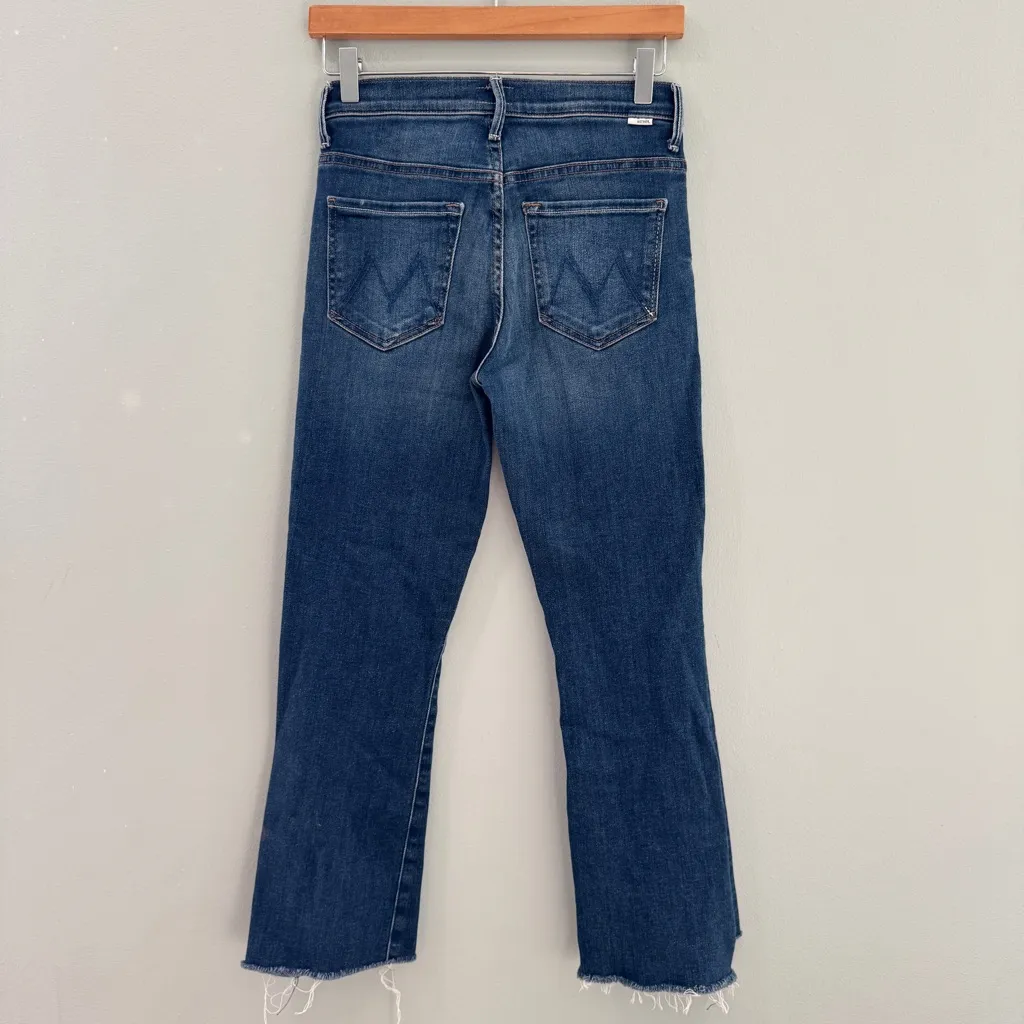 MOTHER The Insider Crop Step Fray Sweet and Sassy 26 Blue - Image 7