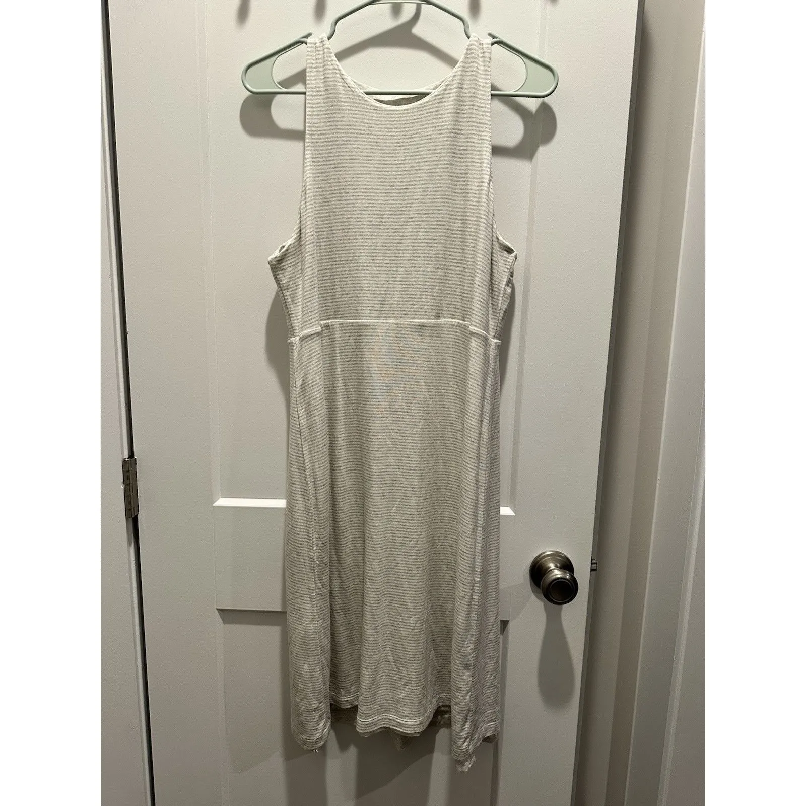 Athleta Tall Medium Women's Dress Reversible Santorini High Neck Oatmeal Heather - Image 4