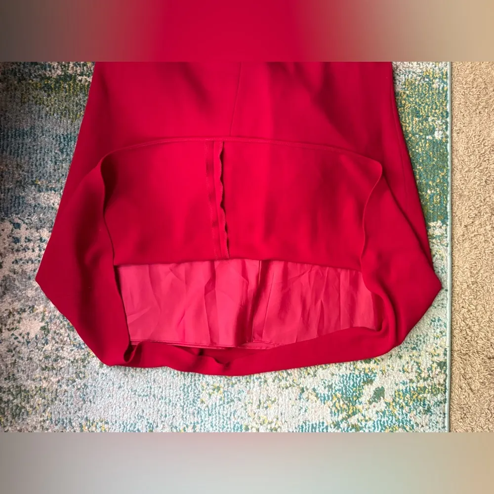 Vintage Evan Picone sleeveless red strappy maxi formal dress, size 16 - Image 15