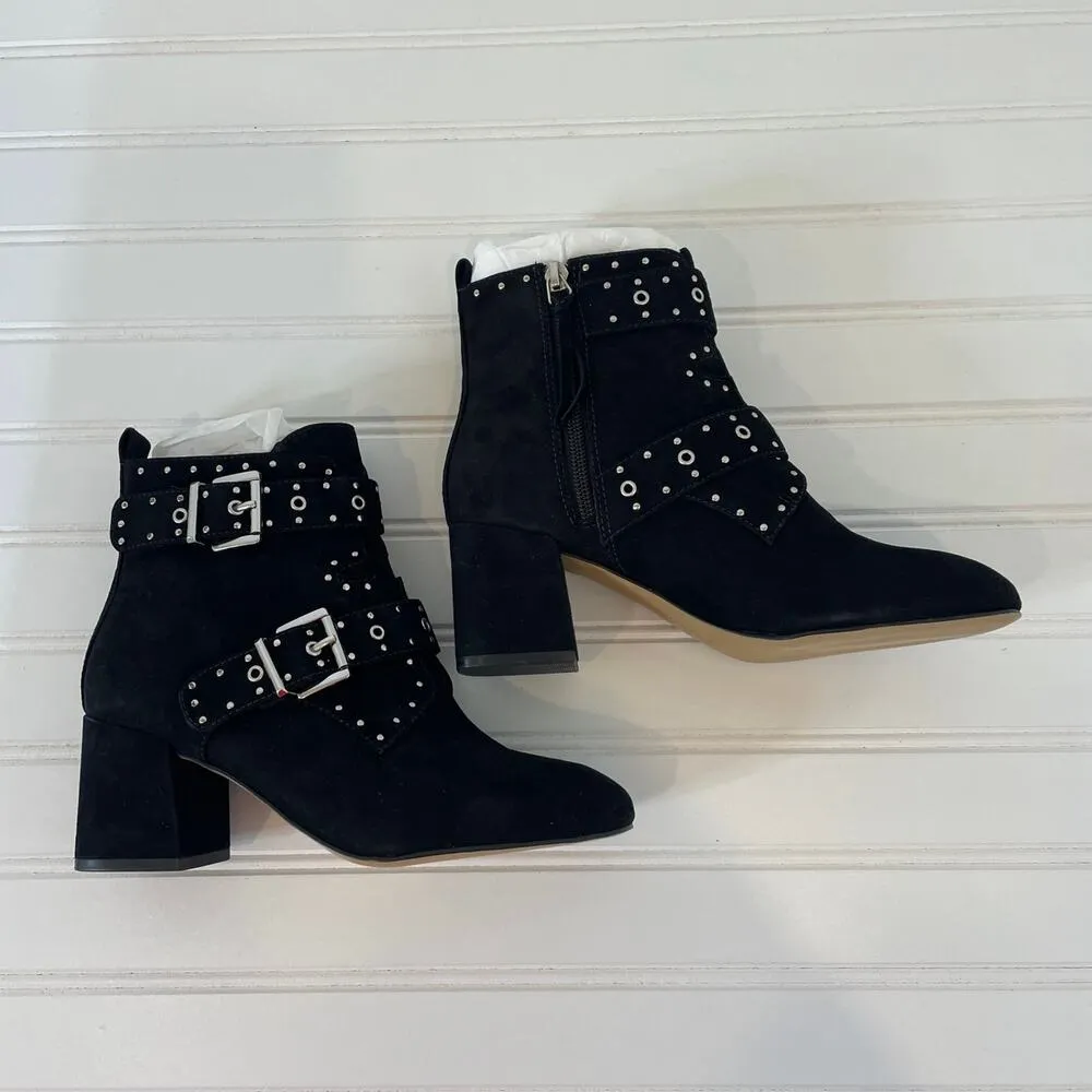 NWT Rebecca Minkoff Logan Studded Ankle Boots Black Block Heel Size 7 - Image 2