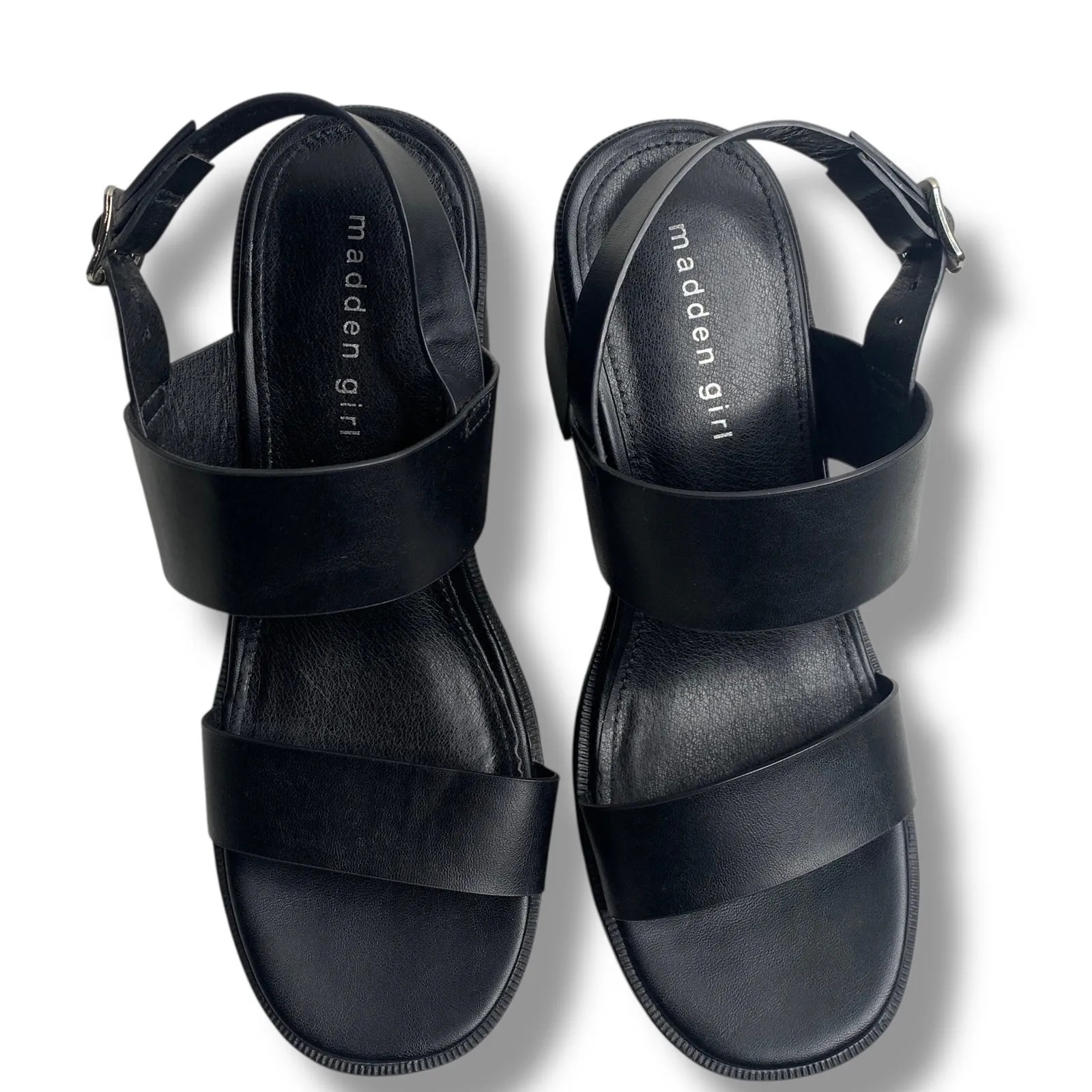 Madden Girl Shoes Toola Platform City Sandals Heels Chunky Strappy Y2K Size 8.5 - Image 5