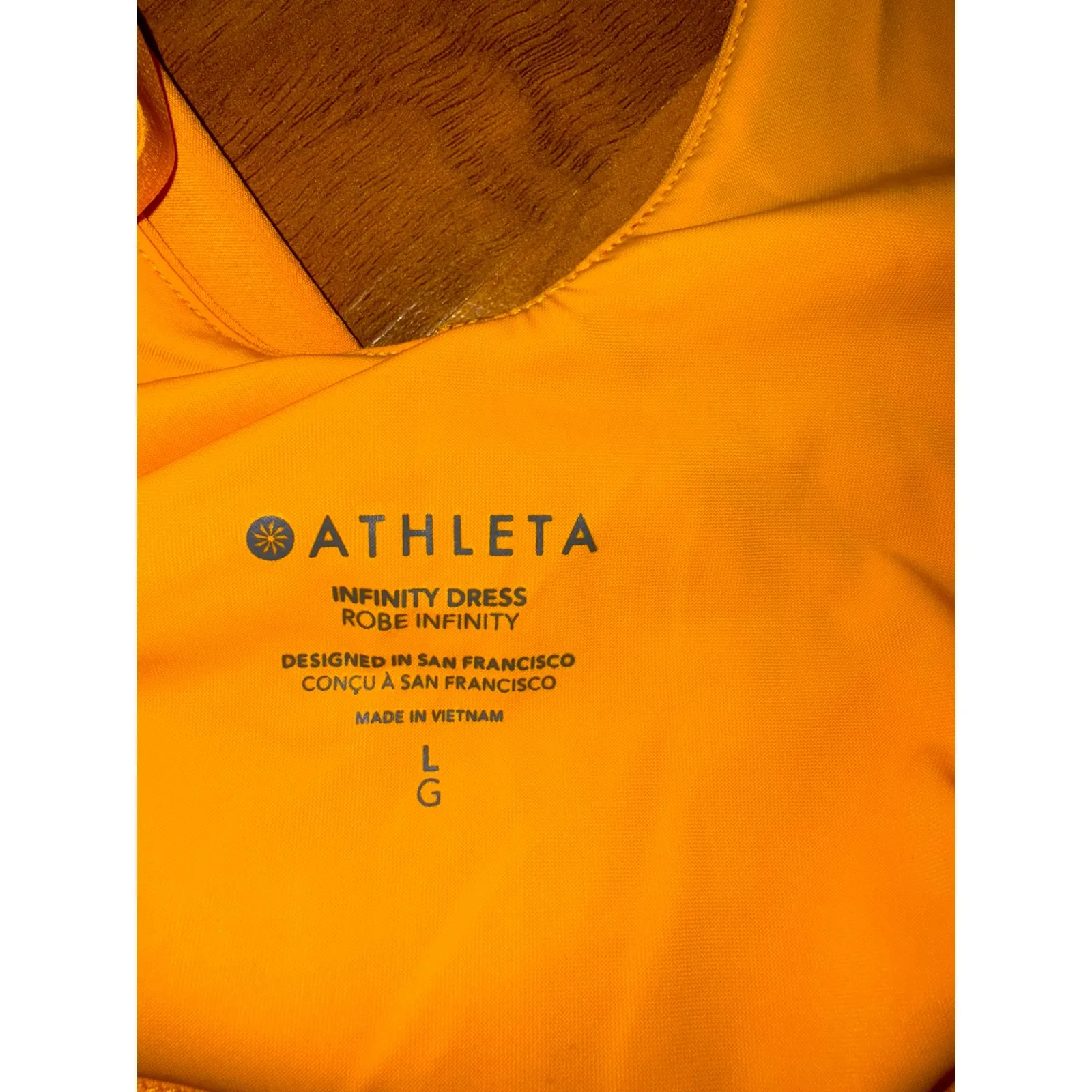 Athleta Infinity Dress Robe Orange Sleeveless Athletic Workout Casual Women's - Image 6