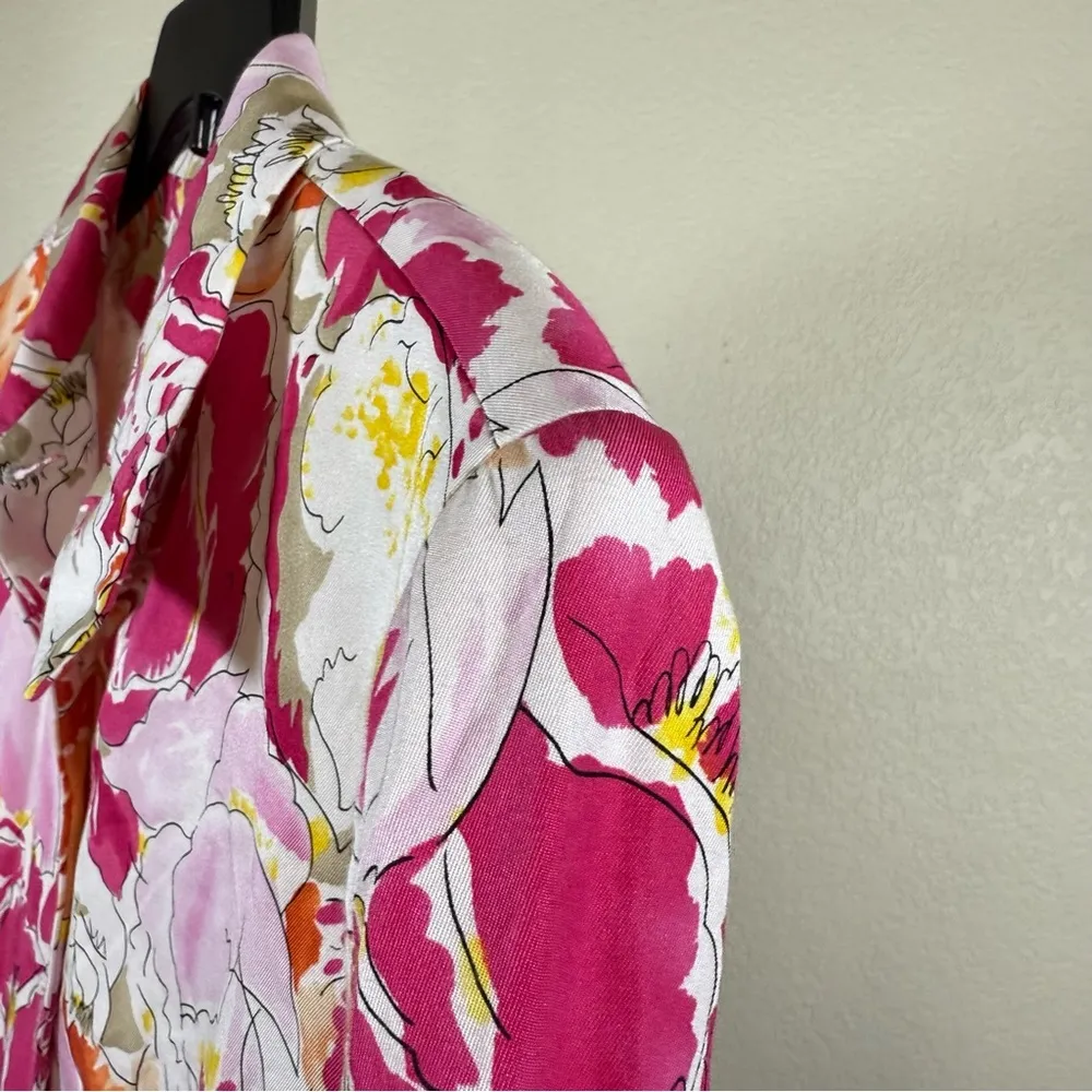 Abstract Floral Blazer Jacket Jones New York Artsy Bold Modest Spring Size 12 - Image 10