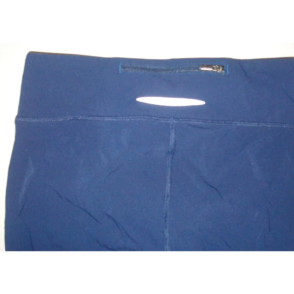 Womens XS Under Armour All Season Zip Pocket Leggings New Run NWT Dark Blue Pink - Image 5