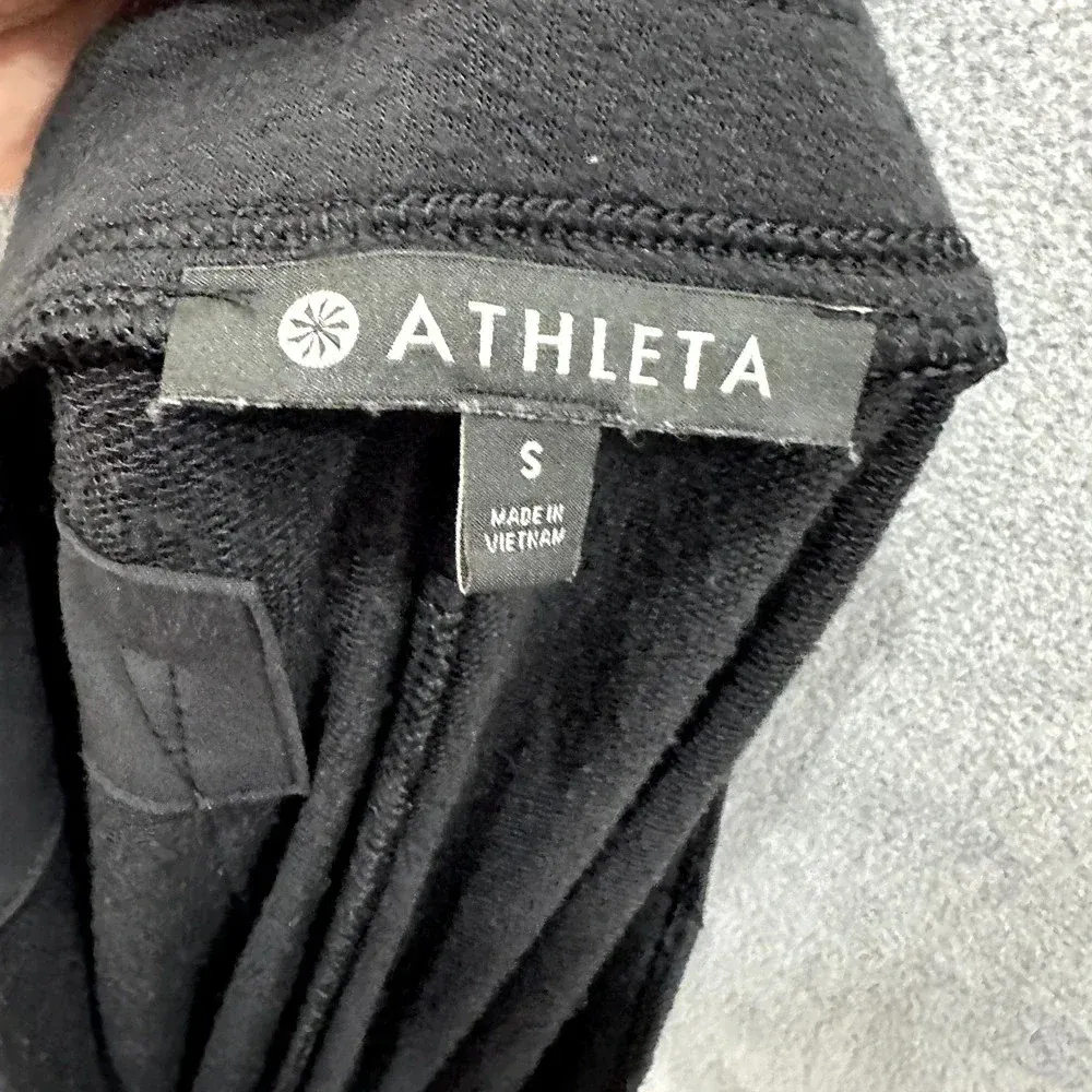 Athleta Brooklyn Heights Jogger Pants Womens Small Black High Rise‎ Athleisure - Image 2