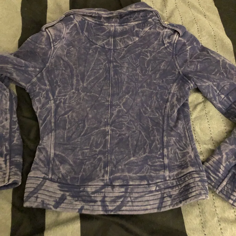 Hoodies blue moto utility unisex biker Gorpcore substantial zipper jacket size S - Image 8