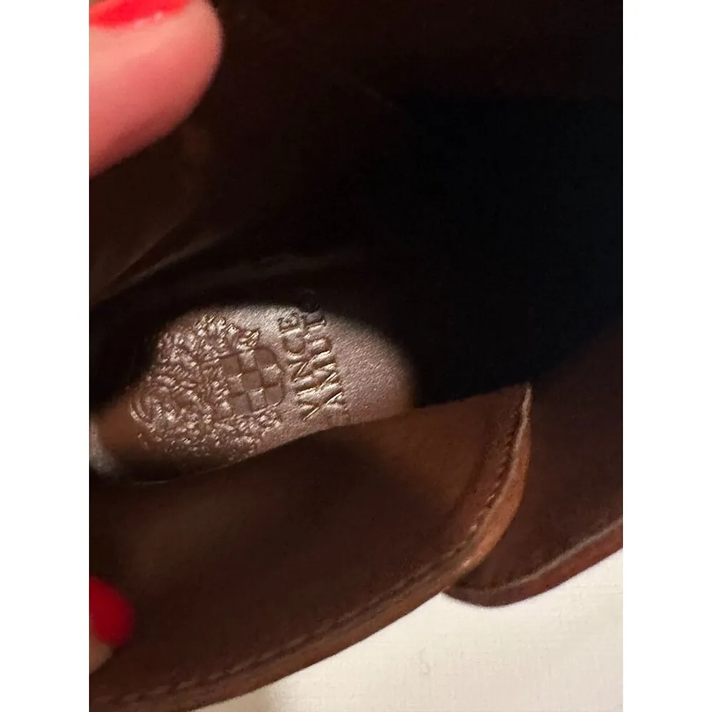 VINCE CAMUTO Tan Brown Ankle Booties Boots Size 9 - Image 5