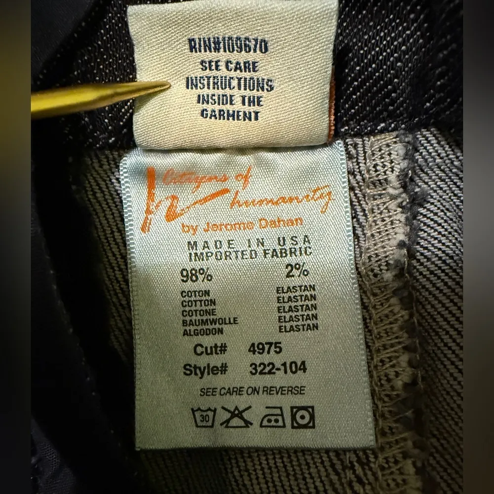 Citizens of Humanity Dark Wash High Waist Stretch Double Zip Denim Skirt -28 - Image 9