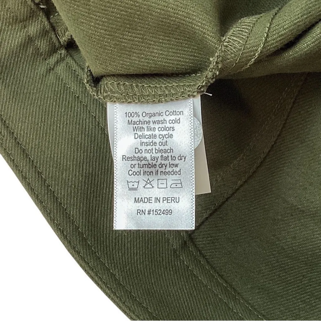 NWT AMOUR VERT Wide Leg Utility Pant Calla Green 100% Cotton Twill Pants Size 4 - Image 12