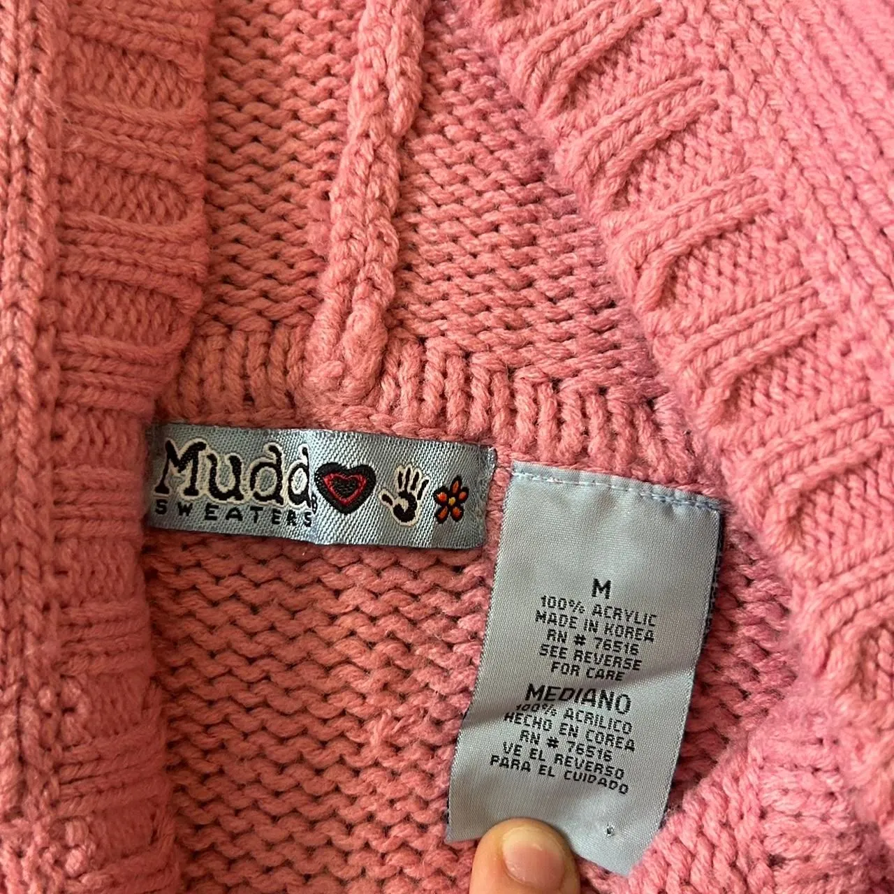 Mudd-clothing Women's Red and Pink Jumper‎ - Image 6