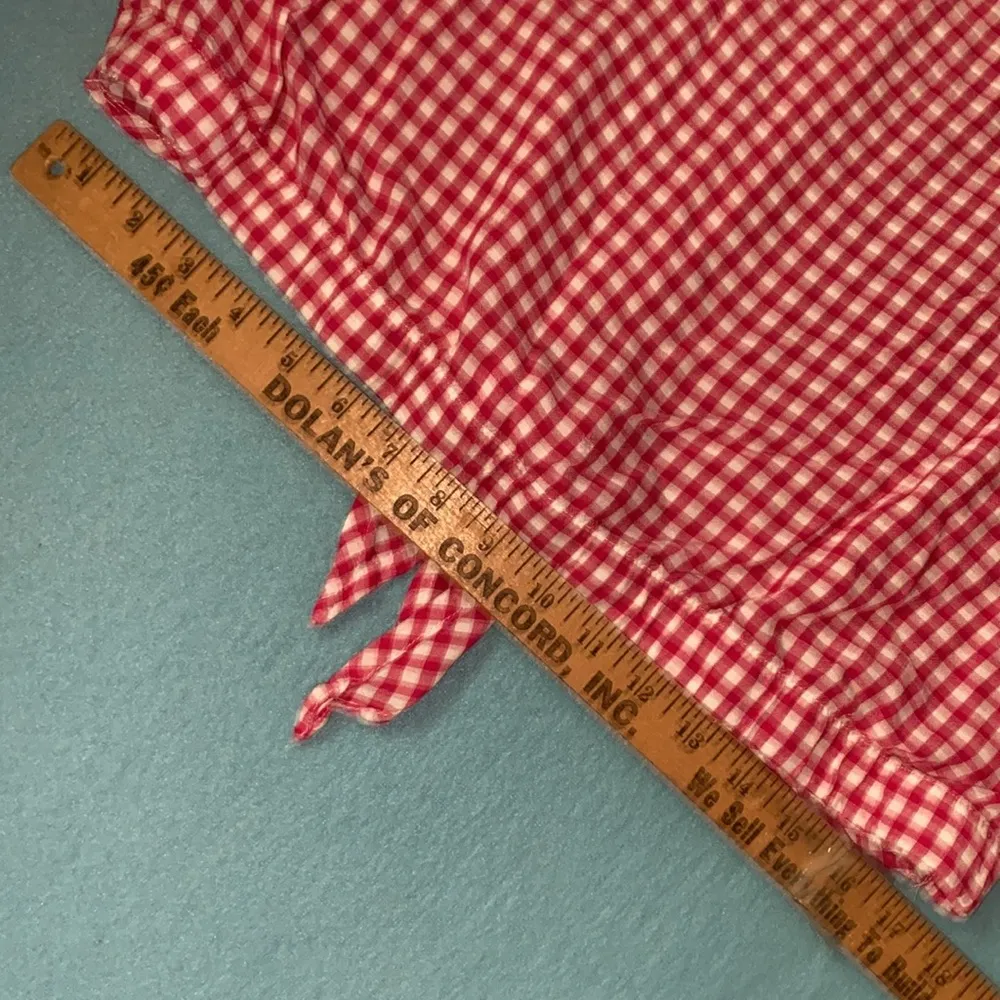 JONES NEW YORK tie front button up long roll up tab sleeve gingham NEW size L - Image 12