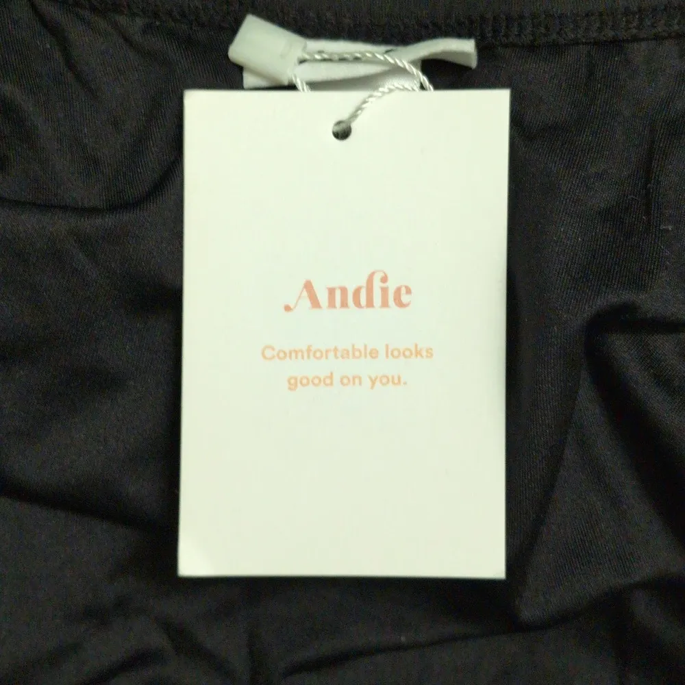 Andie The Tulum One Piece Swimsuit Black Crisscross Beach Pool Resort XS New - Image 6