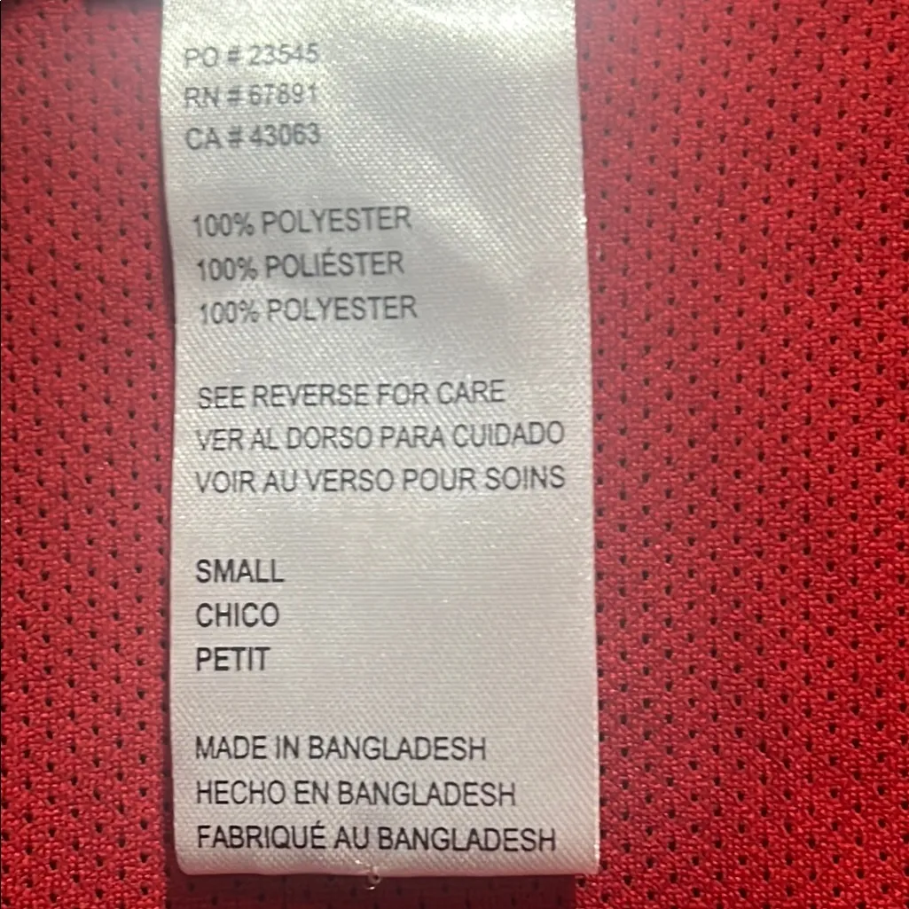 Vintage Umbro Red and Black Windbreaker Jacket, Size S - Image 5