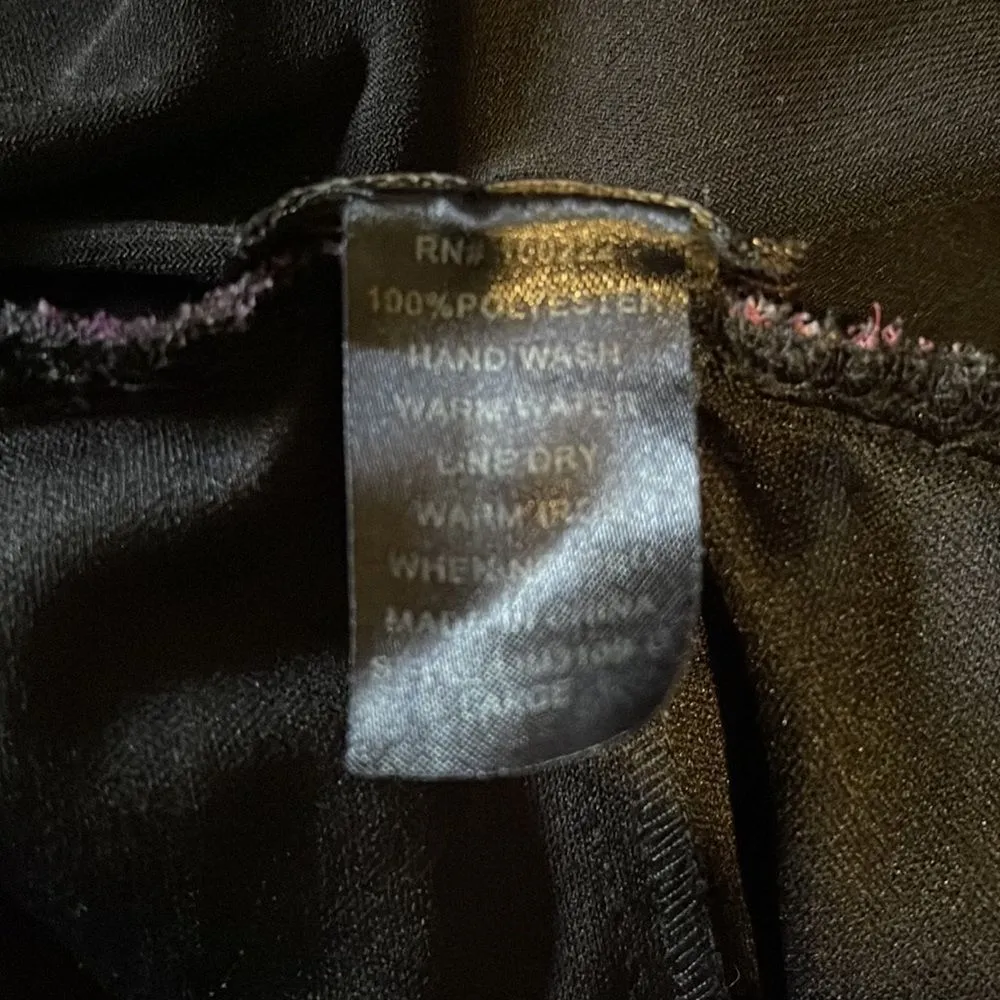 Luna Chix Purple Pattern Block Floral Asymmetrical Hemline Skirt Large Jrs L Size undefined - Image 15