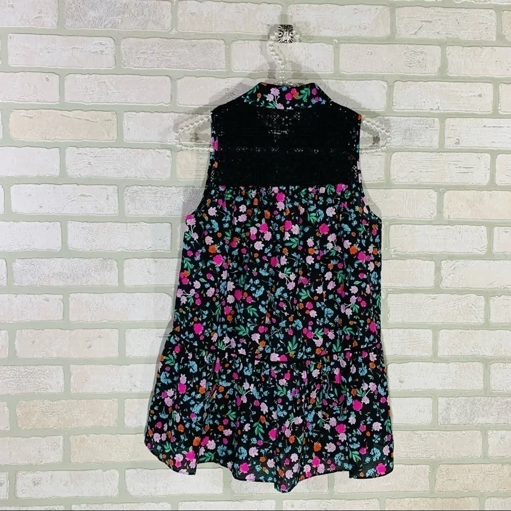 Kate Spade Greenhouse Lace Yoke Floral Top Size XS - Image 10