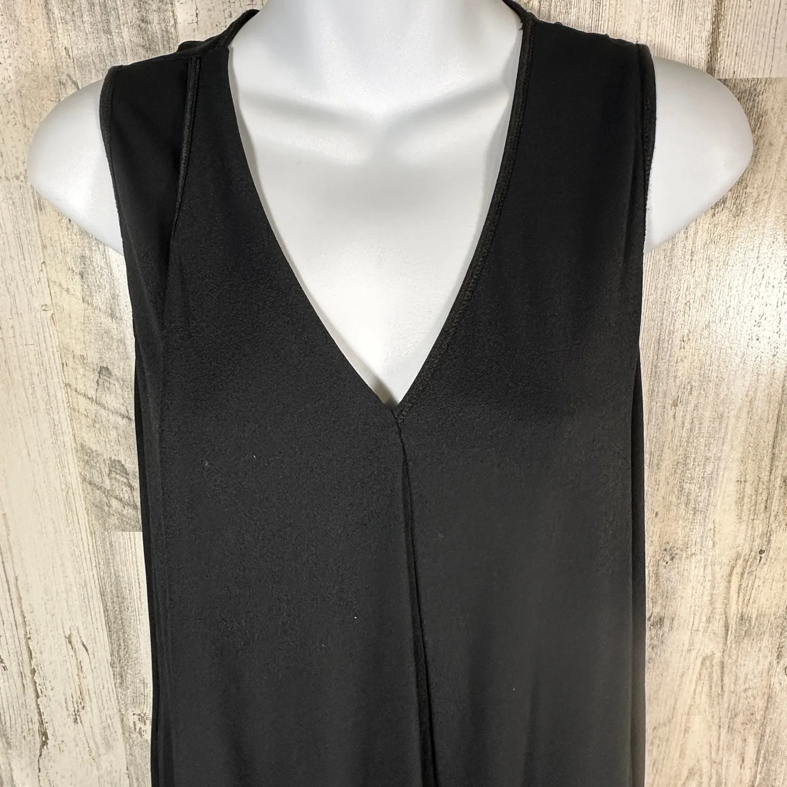 Lafayette 148 Black Handkerchief Dress P | Sleeveless | Viscose | MSRP $498 Size M - Image 6