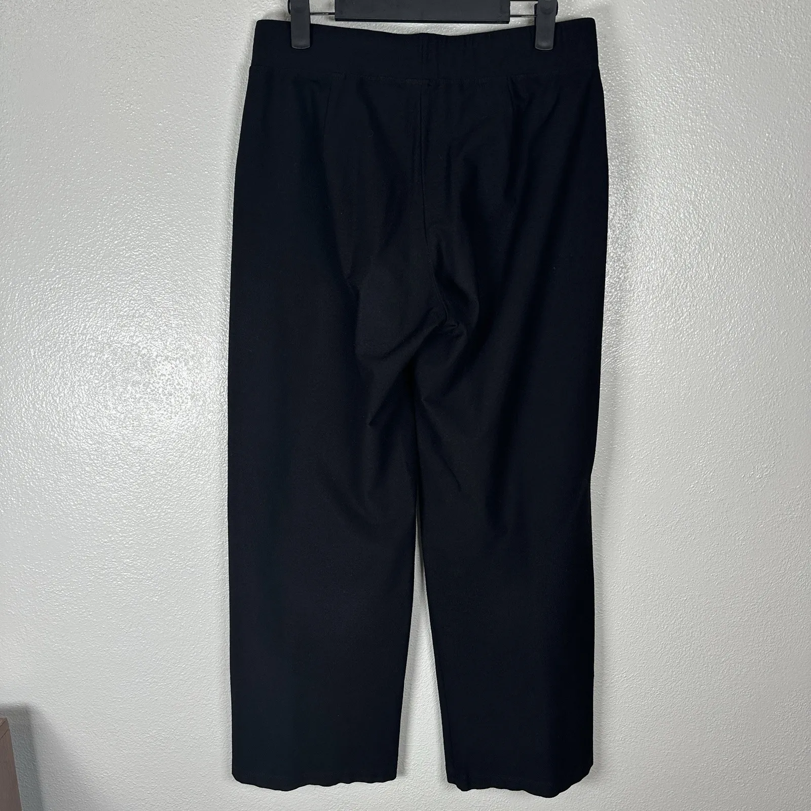 Eileen Fisher Pants Womens Petite Small PS Black Pull On Elastic Waist Ponte - Image 3