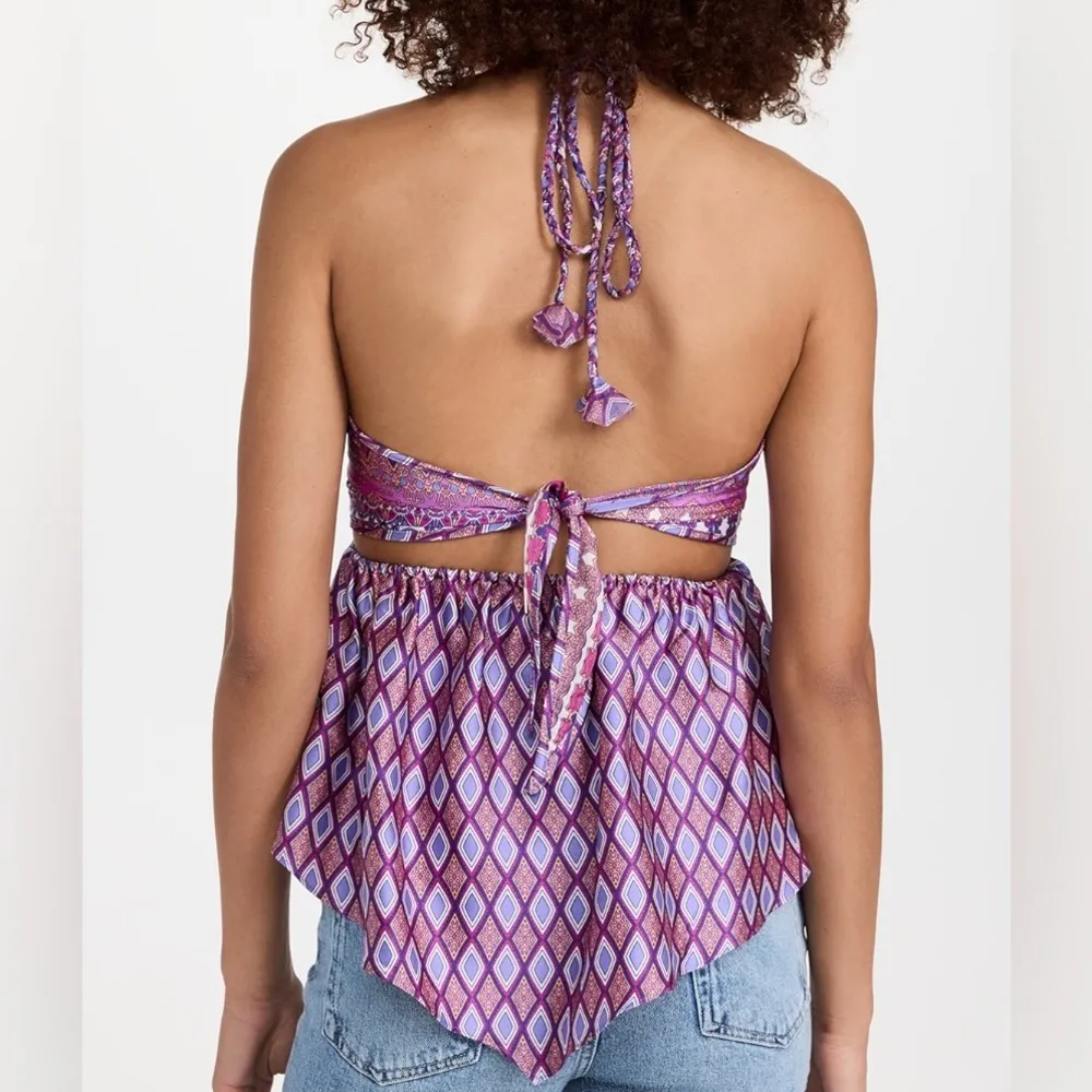 NWT MISA Los Angeles Violeta Scarf Halter Top size XL - Image 3