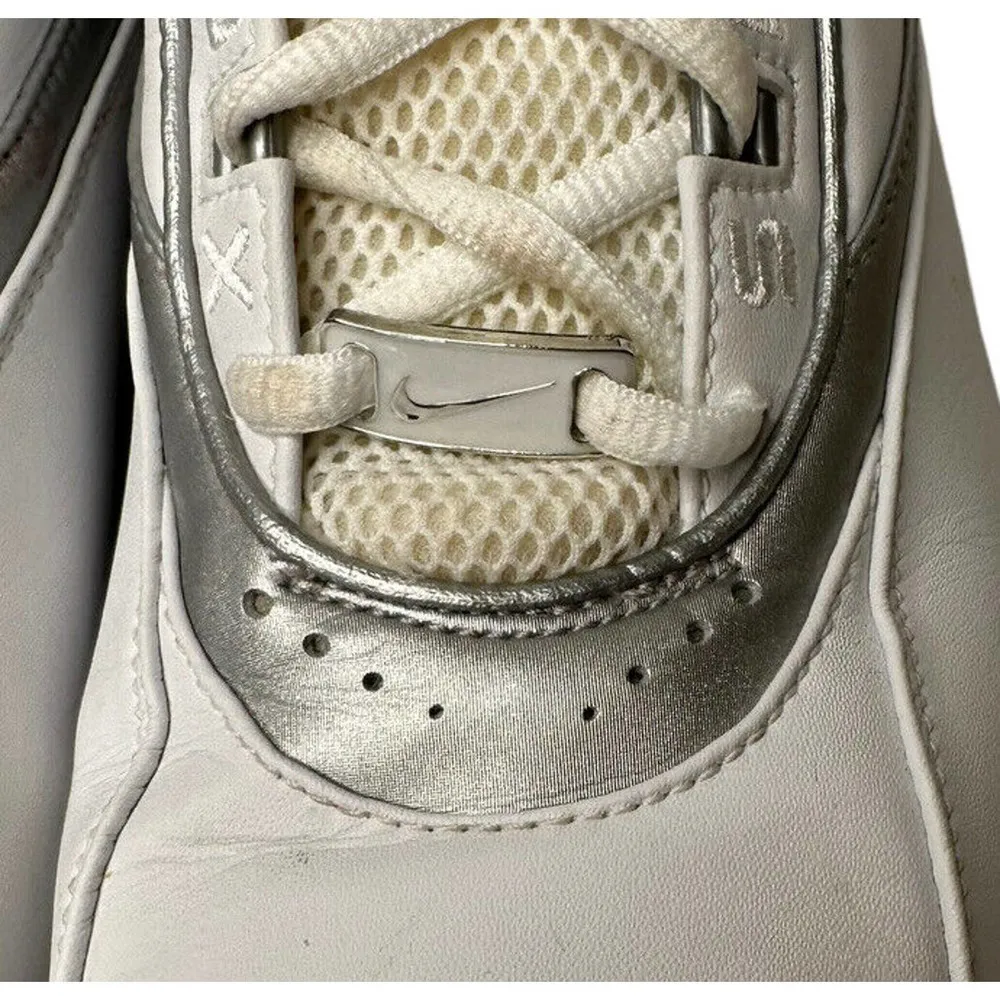 Vtg 2003 NIKE SHOX STATUS TB WHITE METALLIC SILVER CHROME BB4 VC 306705-10 - Image 7