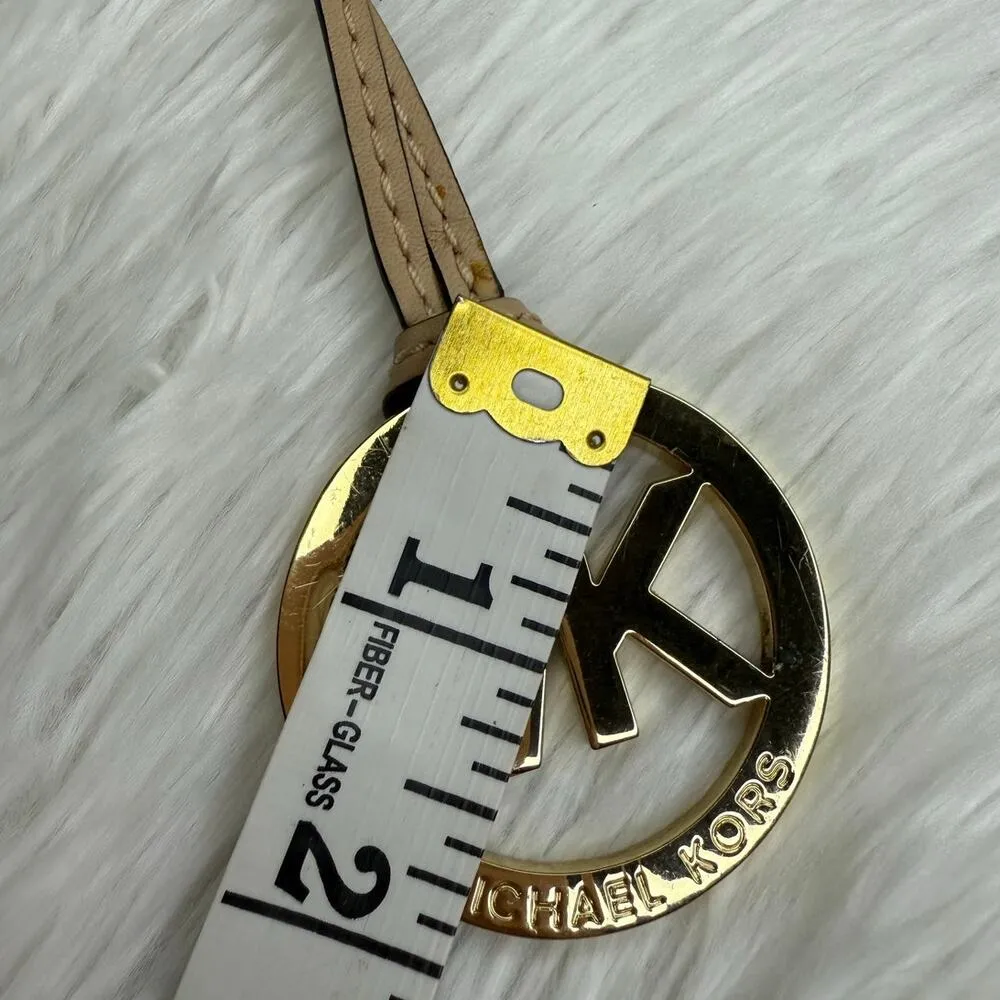 Michael Kors Beige Gold Bag Charm - Image 5