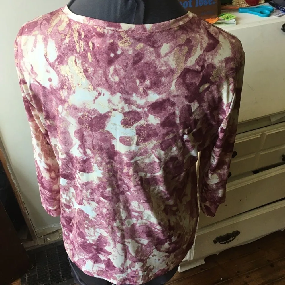 Chico’s 2 rose & gold, like new blouse - Image 2