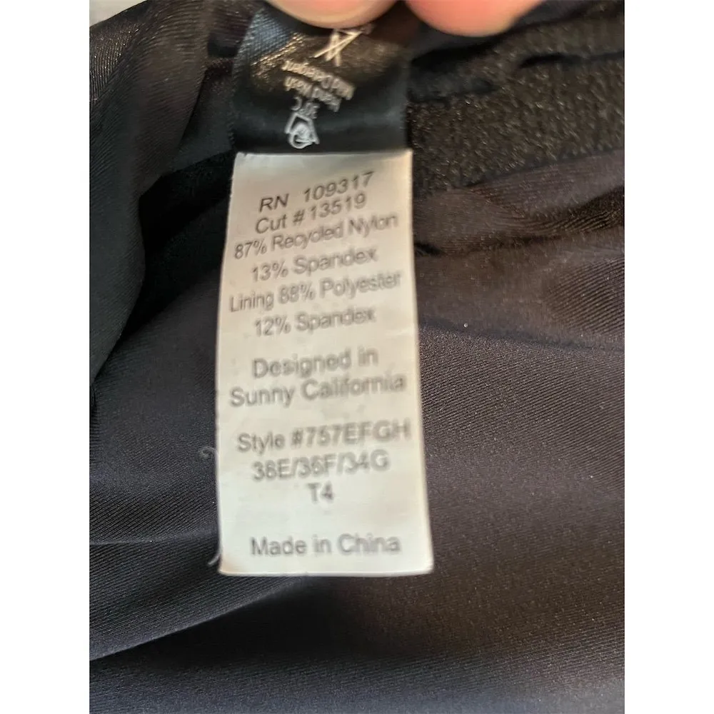 Sunset Tankini Women's M Black Bikini Swim Top Two - Image 7