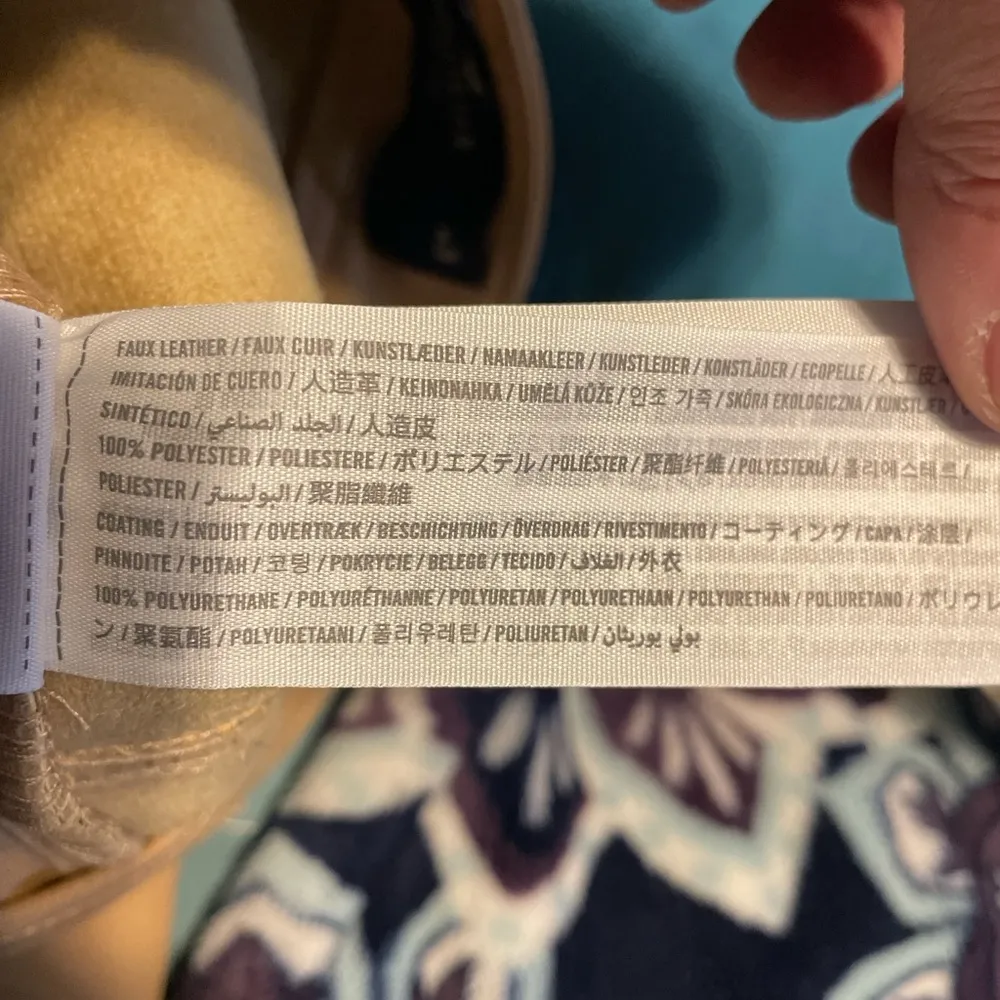 Hollister Camel Faux Leather Vegan Pants Size 26 Wide Leg Night Out Moto Biker - Image 6