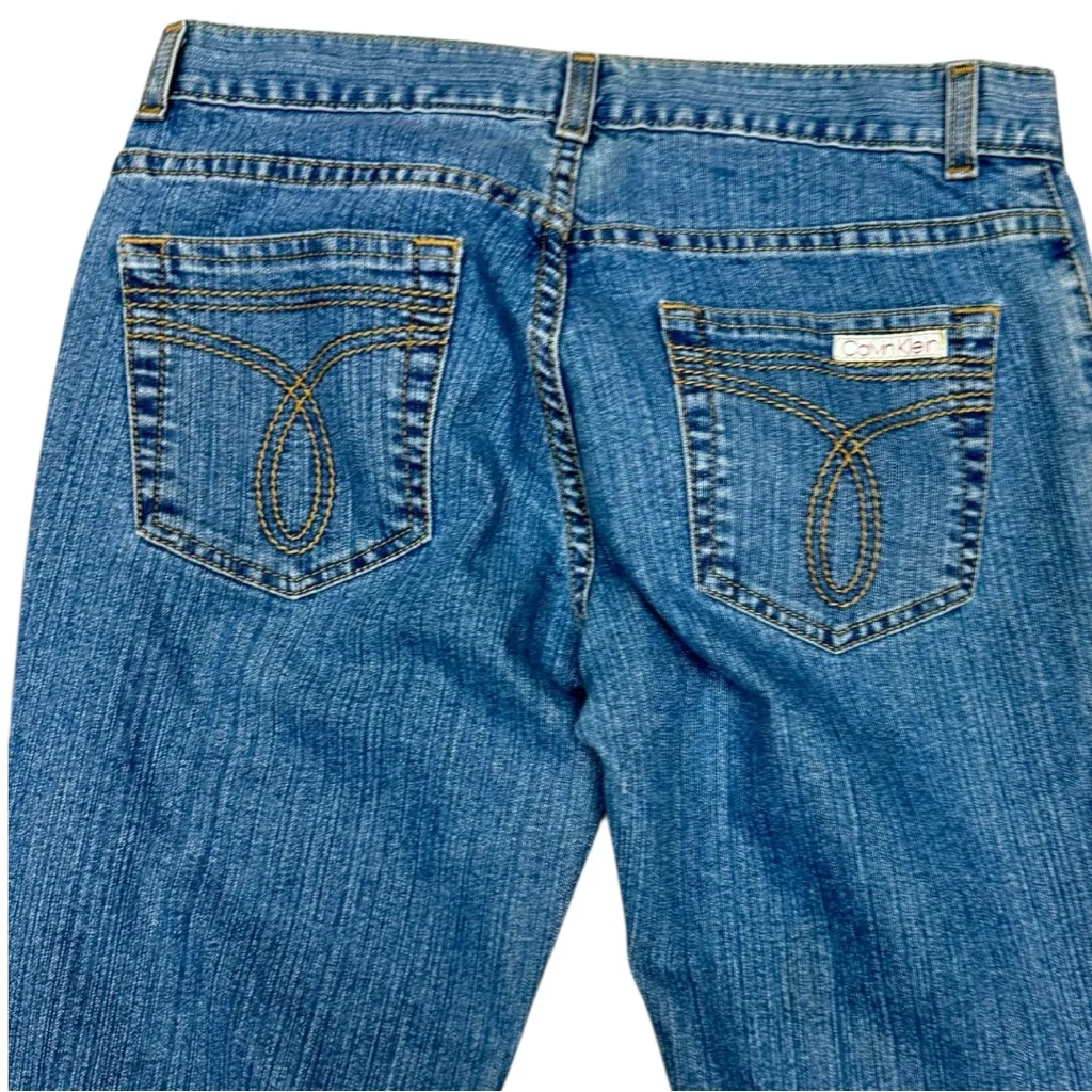 Vintage Y2K Calvin Klein Jeans Light Wash Flare Denim Women’s Size 9 Fits a 26 - Image 7