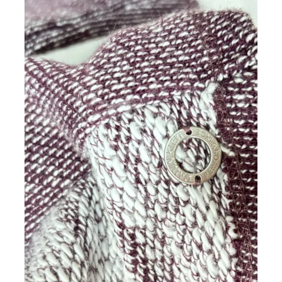 Calvin Klein Performance Women Sweater Sweatshirt Plum Lagenlook Athleisure Sz M - Image 3