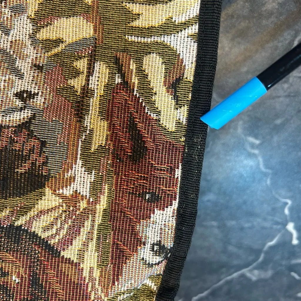 No Brand Vintage Brown Dog Faces Tote with Coin Pouch Tan - Image 6