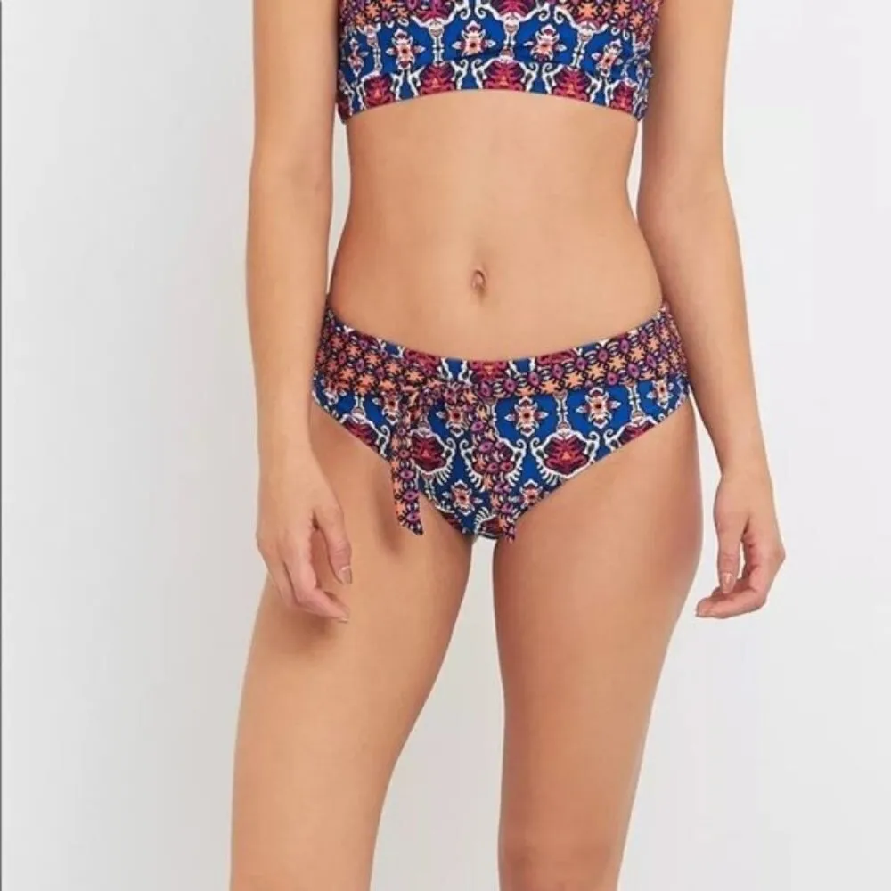 NEW REVOLVE X MINKPINK Conflict of Interest Multi Tie Front Bikini Bottoms M - Image 3