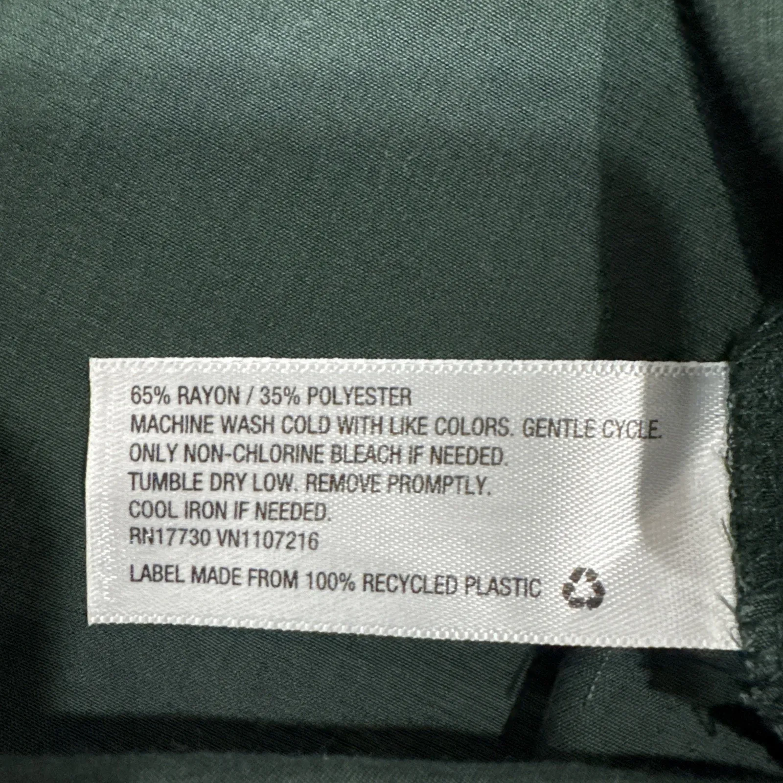 Prologue Tie Neck Blouse Womens M Green Long Sleeves Elegant Flatering Top - Image 10