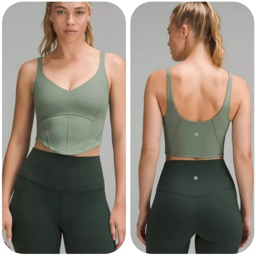 Lululemon align corset tank in grey eucalyptus 4 - Image 2