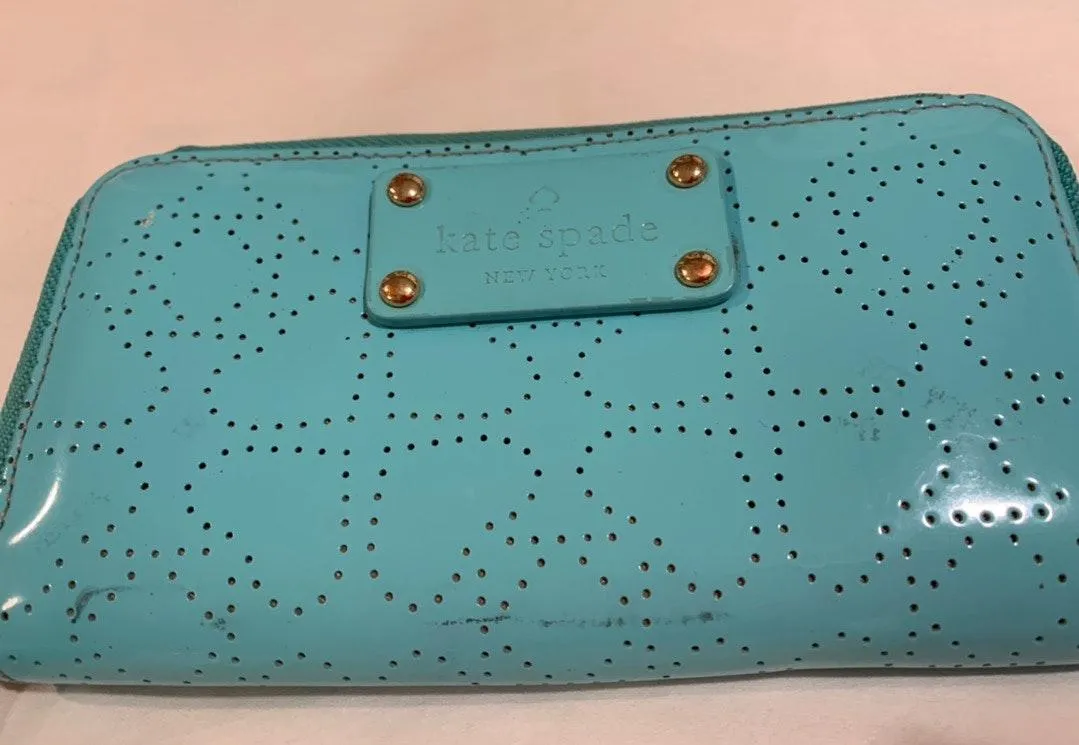 Kate Spade Blue Wallet - Image 3