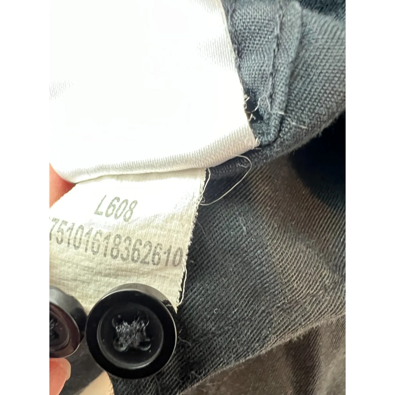 Kum & Go Shirt Long Sleeve size Medium Button Front Womens Black Uniform Blouse - Image 7